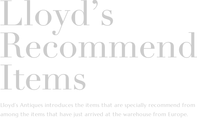 Lloyd’s Recommend Items From the item just arrived at the warehouse from all over Europe, We are introducing selected recommended items.